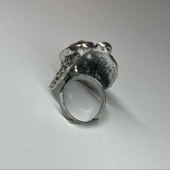 Unique Brown Setting Silver Adjustable Earrings - Picture 3 of 3